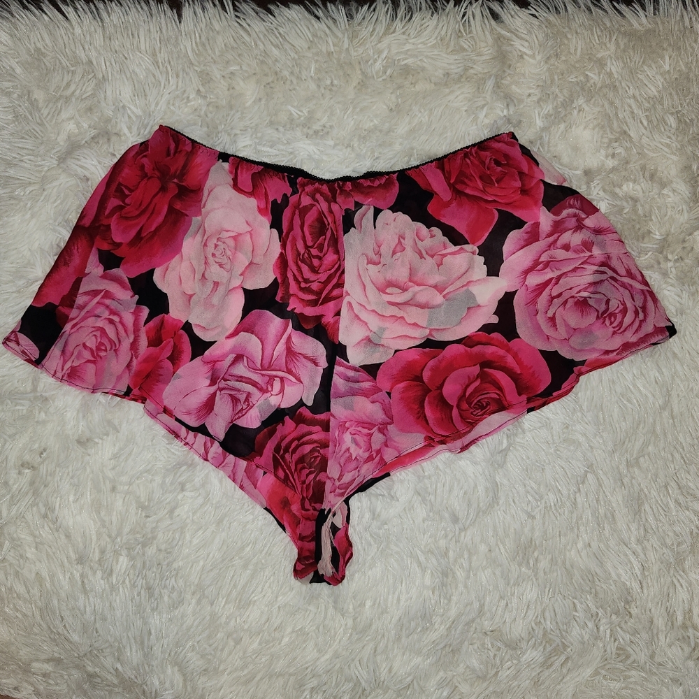 VINTAGE 100% SILK THE LINGERIE COLLECTION LARGE PAJAMA SHORTS/PANTIES